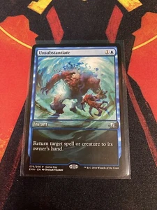 MTG Magic The Gathering Unsubstantiate Full Art Promo Blue Commander - Imagen 1 de 1