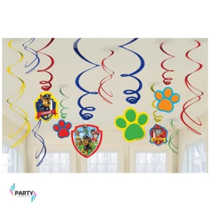 Paw Patrol Party Supplies SWIRL DECORATIONS Pack - Picture 1 of 1