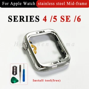 For Apple Watch Stainless Steel Housing Series 4 5 6 44mm Crown Replacement Part - Picture 1 of 6