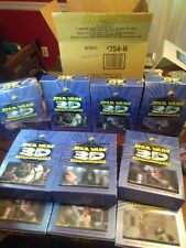 Lot 10 Star Wars 3d Trading Cards 3di Empty Boxes Wrappers Cardboard Box