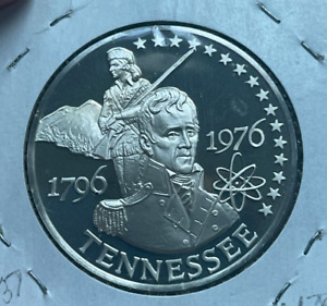 1976 Tennessee Franklin Mint Sterling Silver Medal