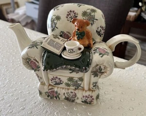RARE! LARGE PORTMERION FIGURAL TEAPOT Limited Edition #1/99 - Picture 1 of 8