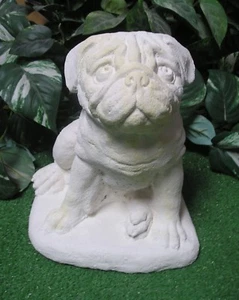 1458 Pug English French American Bulldog Puppy Dog Latex Plaster Mold Concrete - Picture 1 of 4