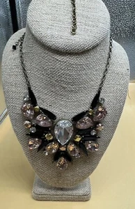 Sorrelli Crystal  Statement Black Fringe  Antique gold tone NDB27AGBF - Picture 1 of 12