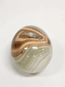 Banded Calcite Rock Gem Egg - Bild 1 von 6