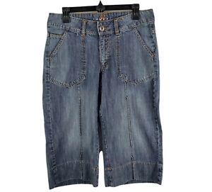 VF Jeanswear Copper R Women's Gaucho Wide Leg Denim Blue Jeans- Size 11/12 M