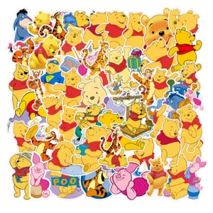 50 pegatinas de equipaje de dibujos animados Winnie the Pooh cuaderno impermeables pegatinas hágalo usted mismo - Imagen 1 de 8