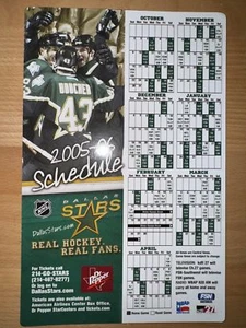 2005-06 DALLAS STARS PHILLIPE BOUCHER NHL SCHEDULE MAGNET- DR PEPPER - Picture 1 of 1