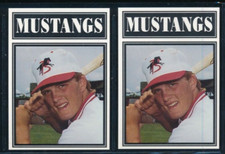 lot (2) 1992 Sport Pro Billings Mustangs #7 Toby Rumfield