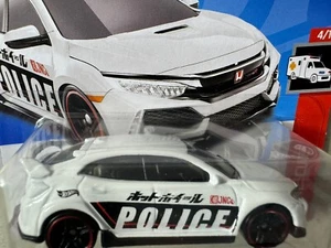 Hot Wheels 2018 Honda Civic Type R #215 HW Rescue 4/10 Short Card Police - Picture 1 of 4