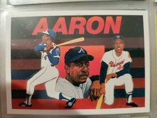 HANK AARON 1991 UPPER DECK BASEBALL HEROES #27 OF 27