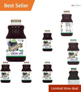 Organic Concord Grape Juice 32oz Pack of 5 100% Juice Non-GMO Smoothies - Picture 1 of 12