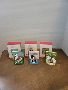 Punze kleines goldenes Buch Ornamente 3 Stück - Bild 1 von 3