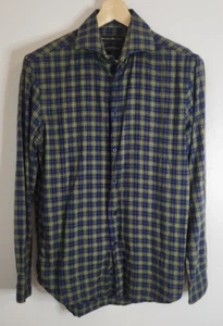 Mens RHODES & BECKETT Casual Shirt Top Size 39 - 15 1/2 Check Size "Medium" Slim - Picture 1 of 6