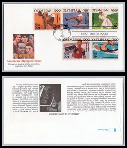 US FDC # 2496-2500 25c Summer Olympics  Fleetwood  L.Cancel 1990, 9Q1742 - Picture 1 of 1