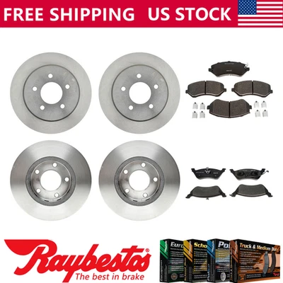 Керамические передние задние тормозные диски тормозные колодки для Chrysler Town & Country 2005-2007 годов выпуска - Изображение 1 из 4