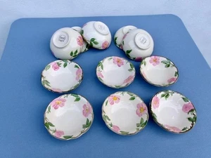 FRANCISCAN *DESERT ROSE* ( LOT OF 11 BOWLS ) CEREAL & FOOTED OATMEAL UNUSED - Picture 1 of 9