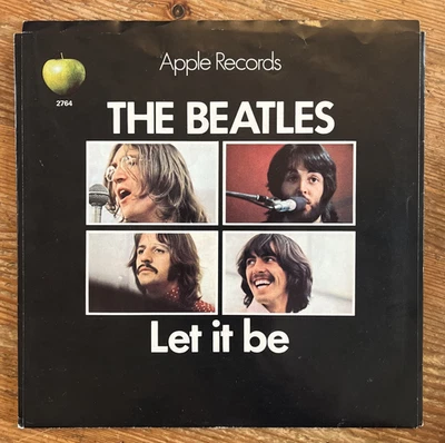 The Beatles Let It Be 45 rpm Vinyl Record Picture Sleeve Apple Records 7" Foto 1 de 4