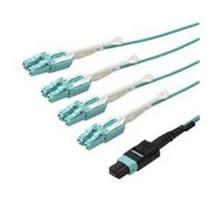 Startech MPO8LCPL5M 5M MTP TO LC BREAKOUT CABLE OM3 PLENUM MPO MULTIMODE FIBER C - Photo 1/1