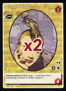 Lot of 2 cards: Delilah Monroe [BL set] - VTES card - Foto 1 di 2