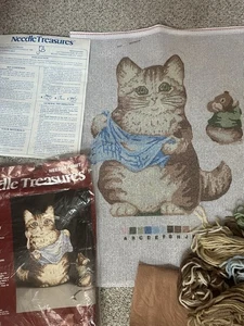 Kit de almohadas de punta de aguja MISS MOPPET & MOUSE Needle Treasures Beatrix Potter RARO - Imagen 1 de 6