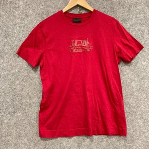 Emporio Armani T-Shirt Mens Size Large Slim Red Short Sleeve Cotton Crew 47201 - Picture 1 of 9