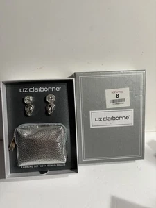 Liz Claiborne Silber Ohrringe Set mit Bonus Etui Damen Schmuck Neu  - Bild 1 von 6
