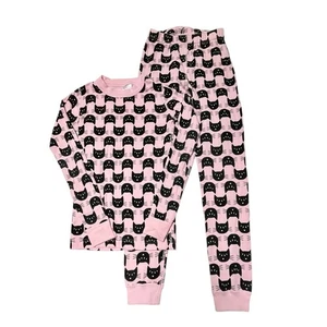 Hanna Andersson Black Cat Halloween PJs Size 8 - Picture 1 of 7