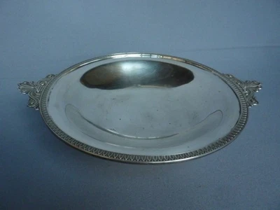 PLAT COUPE A FRUITS ANCIEN XXe ARGENT MASSIF 800 POIDS 560g - Photo 1/4