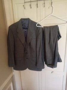Givenchy Monsieur Men's Suit 44 44x32 Vintage Gray Wool pants 34x31 - Picture 1 of 14