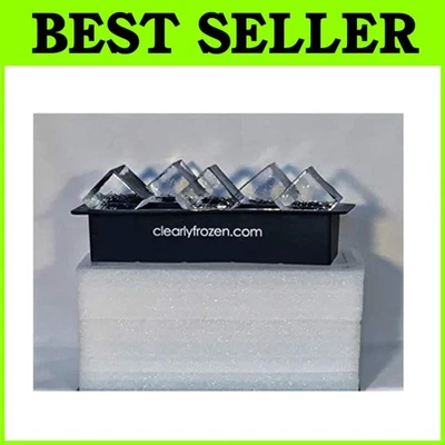 Bandeja de hielo artesanal cristalina - 10 cubos Foto 1 de 4