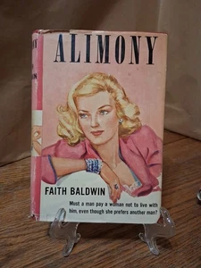 ALIMONY by Faith Baldwin - 1928 Hardcover Dust Jacket Reprinted March 1944 - Picture 1 of 7