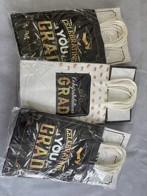 3 paquetes de 12 bolsas de regalo de graduación Foto 1 de 2