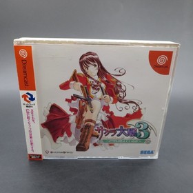 Sakura Taisen 3 Dreamcast with Spine Card and Manual Japanese Version