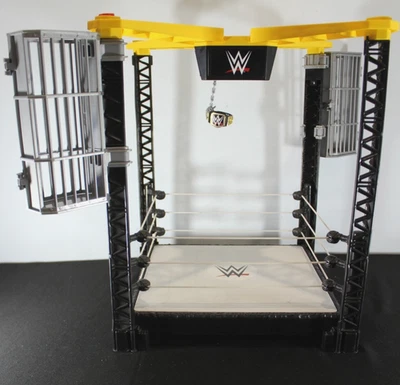 WWE Tough Talkers Championship Takedown Ring Playset - Complete - Tested/Works - Image 1 of 4