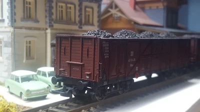 PIKO Hochbordwagen DR, 5-teilig, 3 x 58082 +2 x 57782, patiniert, HO, DC, OVP - Bild 1 von 4