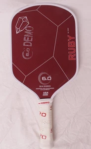 Six Zero 6.0 Ruby Pickleball Paddel 16mm - Demo Paddel, ohne Beschädigungen - ich habe 2 - Bild 1 von 12