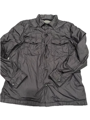 Rag & Bone Windbreaker Light Jacket Mens L Black Nylon Waterproof Snap - Image 1 of 4