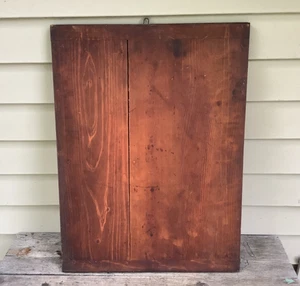 Großes antikes frühes primitives Holz Schneiden Brotbrett verbundene Enden 24" Patina E - Bild 1 von 17