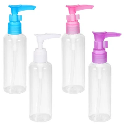  4pcs 100 ml presse pompe bouteille émulsion bouteille en plastique PET - Image 1 of 4