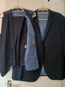 Blue Three Piece Suit.This is a lovely suit and very smart only worn once.