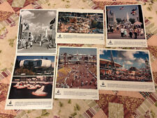 DISNEYLAND six press photos of Tomorrowland from 1955 to 1998