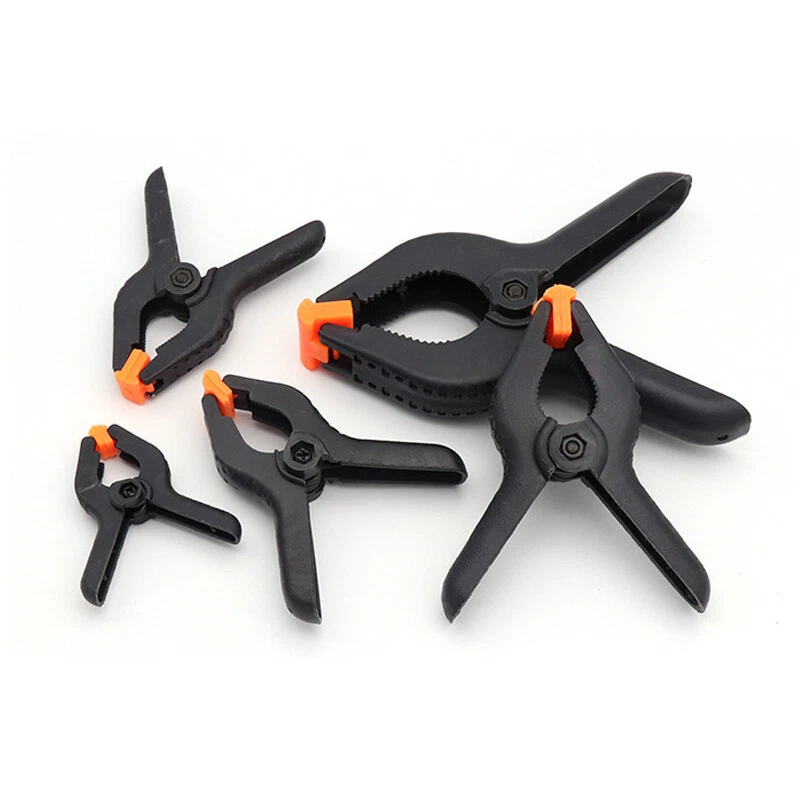 2" 3" 3.5" 4" 6"  Plastic Spring Clamp Quick DIY Tools Woodwork Grip Clips Nylon - Image 1 of 4