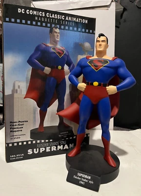 Superman & Lois Lane Statue Set of 2 + Promo Poster - Fleischer Studio Style - Imagem 1 de 4
