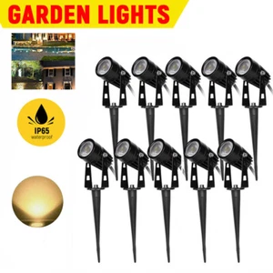 4x-10x LED Garden Spike Lights Outdoor IP65 Yard Path Landscape Spotlight 240V - Picture 1 of 26