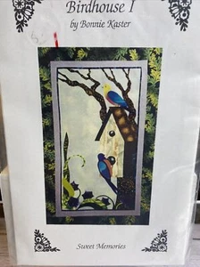 birdhouse sweet memories bonnie kaster quilt pattern 17” x 27 1/2” - Picture 1 of 4