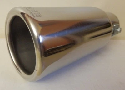 Auspuffblende Endrohr Blende Auspuff EDELSTAHL 85mm e-geprüft TOP Qualität i15 - Bild 1 von 4