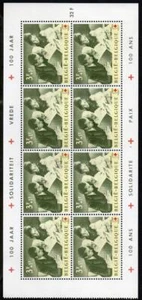 BELGIUM MNH 1963 Red Cross Booklet Pane - Picture 1 of 1