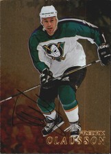 1998-99  Be A Player Autographs Gold #154 Fredrik Olausson