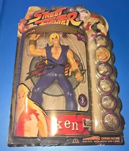 STREET FIGHTER 8" Round 1 e Round 2 action figure MOC 1999 RESURUS - Foto 1 di 5